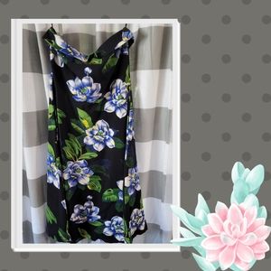 Banana Republic Strapless Flroal Dress